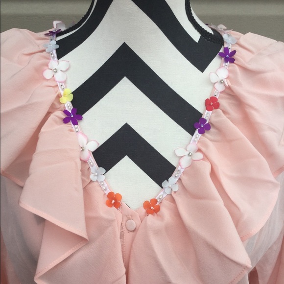 New Anthropologie Paul & Joe Daisy Chain Silk Top - Picture 6 of 8